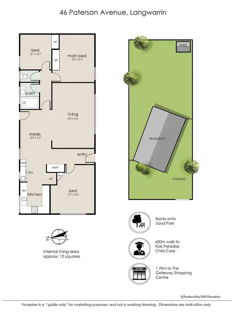 Floorplan of Homely house listing, 46 Paterson Avenue, Langwarrin VIC 3910