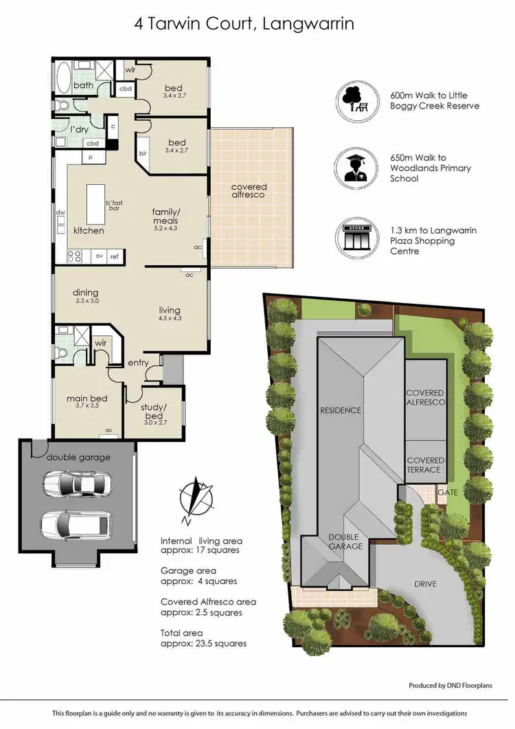 Floorplan of Homely house listing, 4 Tarwin Court, Langwarrin VIC 3910