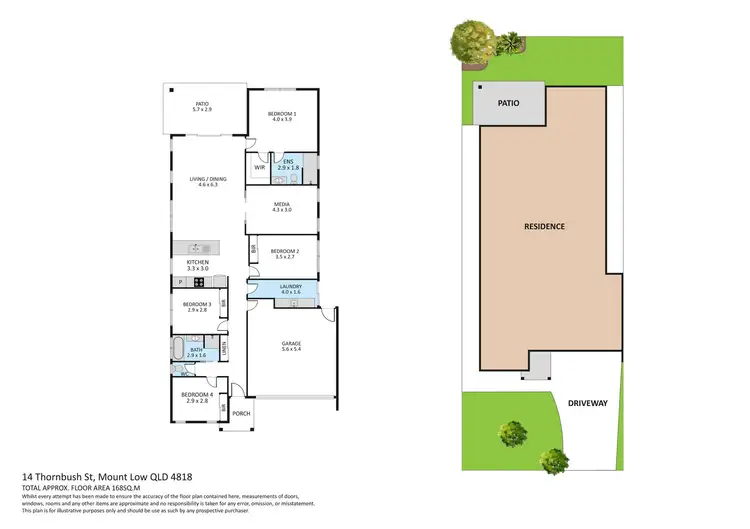 Floorplan of Homely house listing, 14 Thornbush Street, Mount Low QLD 4818