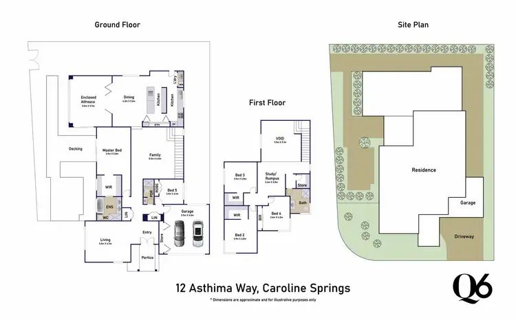Floorplan of Homely house listing, 12 Asthima Way, Caroline Springs VIC 3023