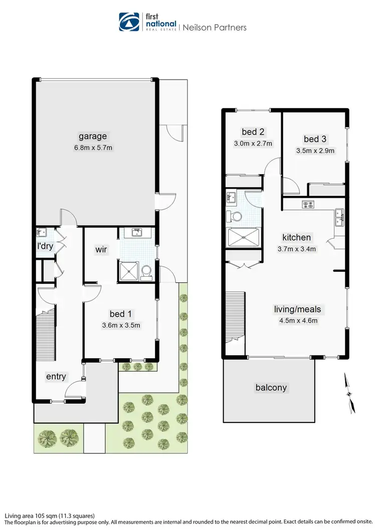 Floorplan of Homely townhouse listing, 2 Sherlock Walk, Officer VIC 3809
