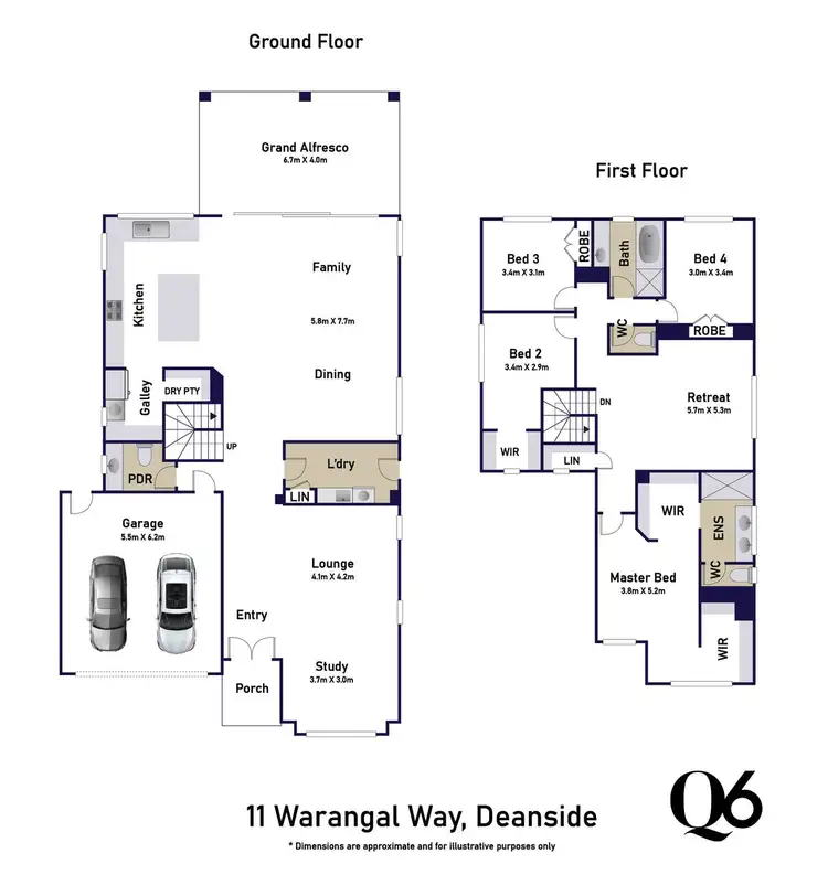 Floorplan of Homely house listing, 11 Warangal Way, Deanside VIC 3336