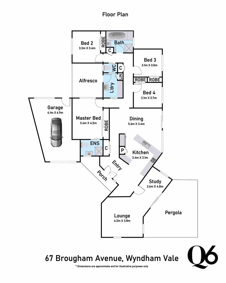 Floorplan of Homely house listing, 67 Brougham Avenue, Wyndham Vale VIC 3024