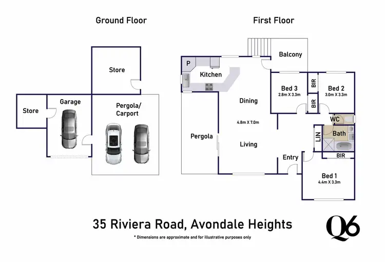 Floorplan of Homely house listing, 35 Riviera Road, Avondale Heights VIC 3034
