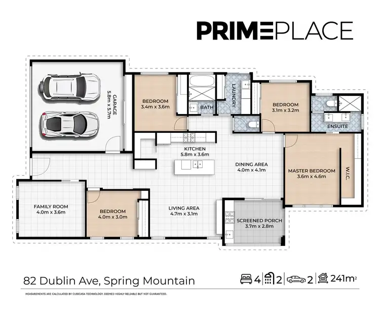 Floorplan of Homely house listing, 82 DUBLIN AVENUE, Spring Mountain QLD 4300