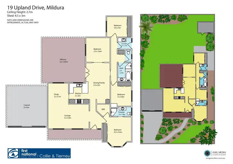 Floorplan of Homely house listing, 19 Upland Drive, Mildura VIC 3500