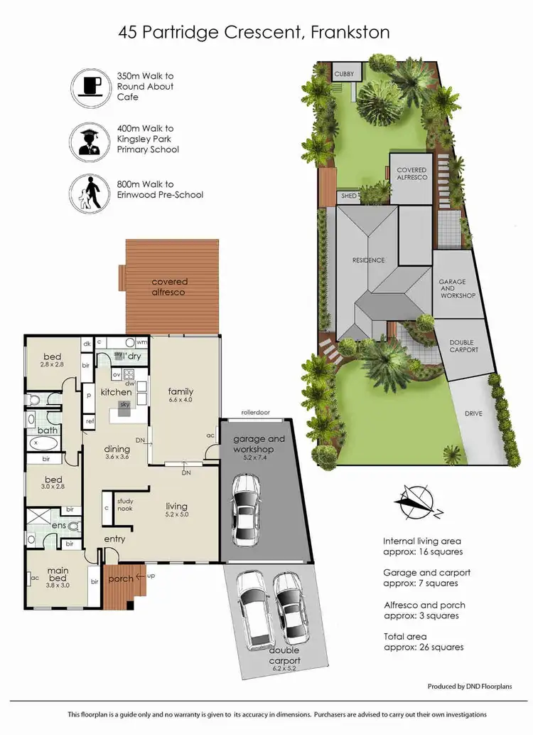 Floorplan of Homely house listing, 45 Partridge Crescent, Frankston VIC 3199