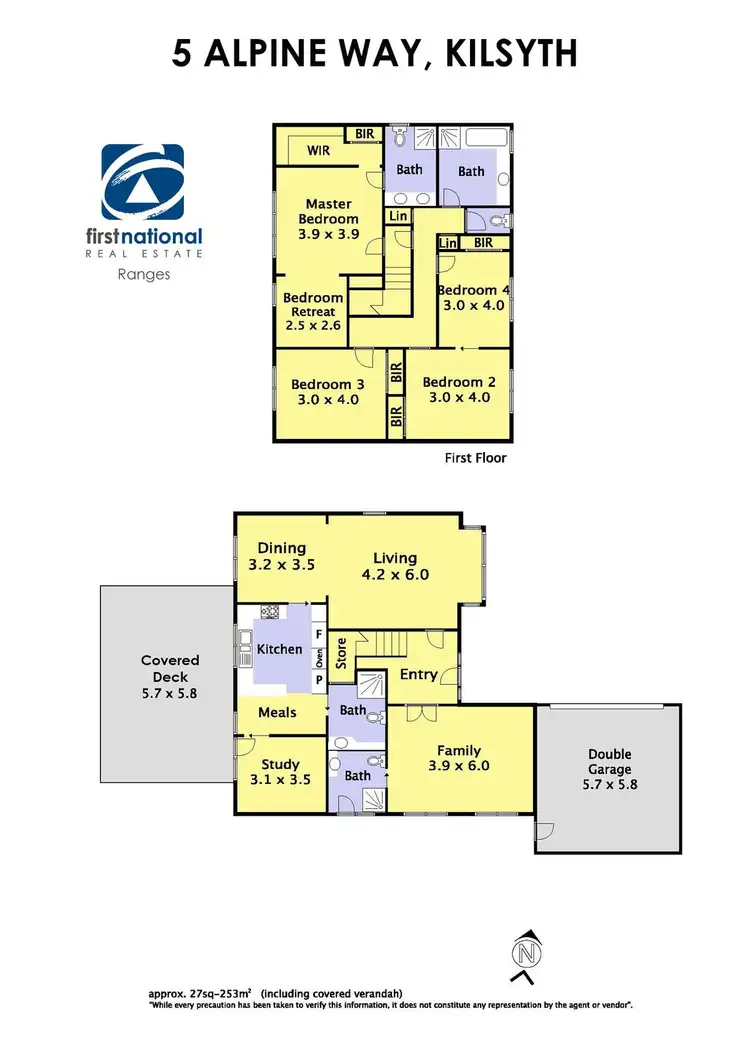 Floorplan of Homely house listing, 5 Alpine Way, Kilsyth VIC 3137