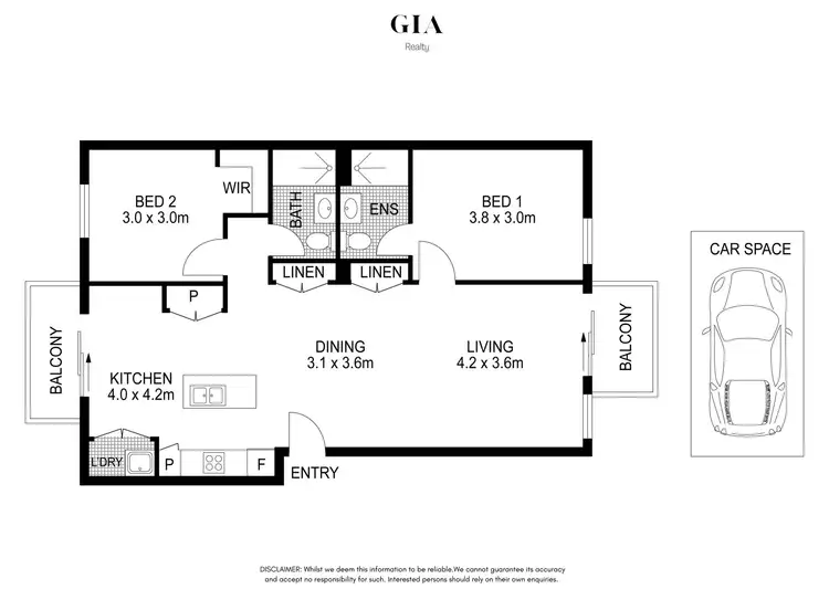 Floorplan of Homely apartment listing, 214/28 Satinwood Crescent, Bonnyrigg NSW 2177