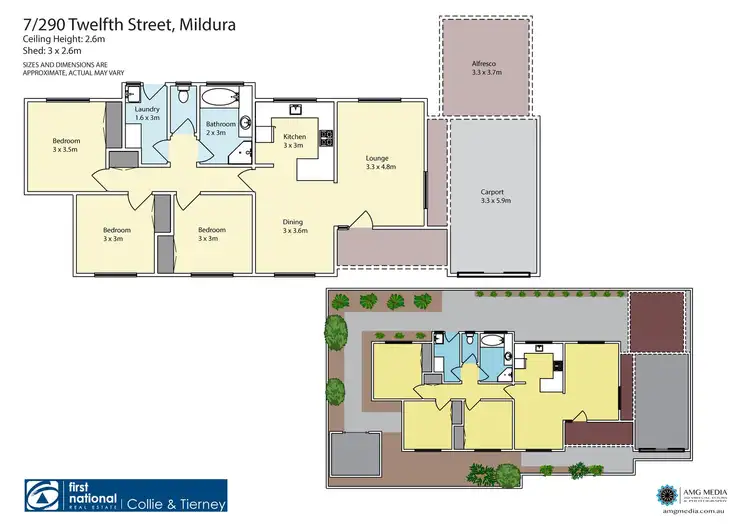 Floorplan of Homely unit listing, 7/290 Twelfth Street, Mildura VIC 3500