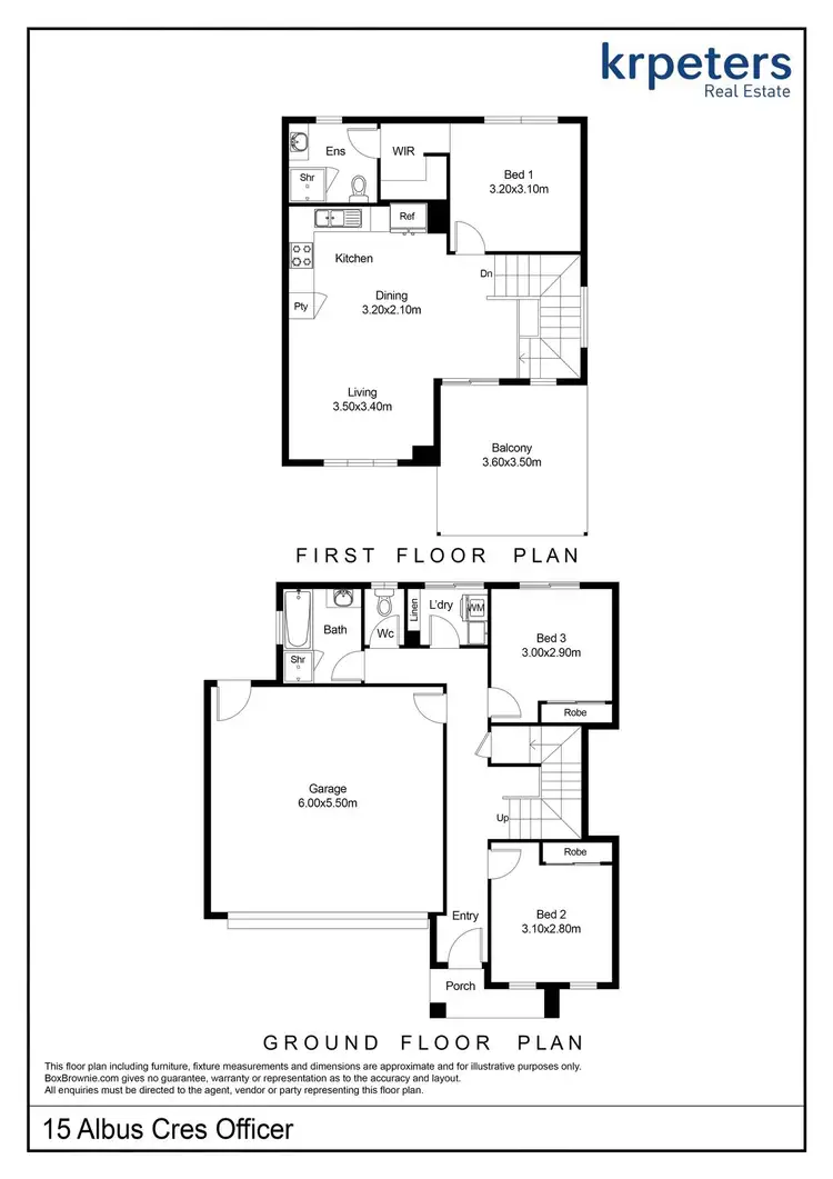 Floorplan of Homely house listing, 15 Albus Crescent, Officer VIC 3809