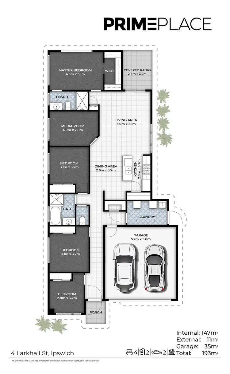 Floorplan of Homely house listing, 4 LARKHALL STREET, Spring Mountain QLD 4300