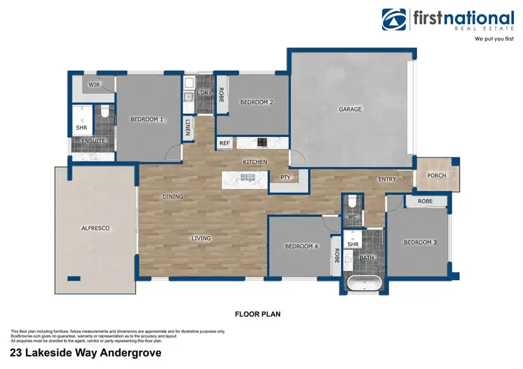 Floorplan of Homely house listing, 23 Lakeside Way, Andergrove QLD 4740