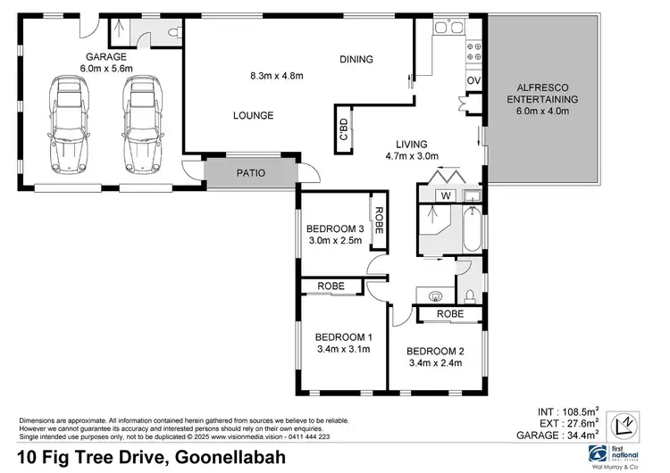 Floorplan of Homely house listing, 10 Fig Tree Drive, Goonellabah NSW 2480