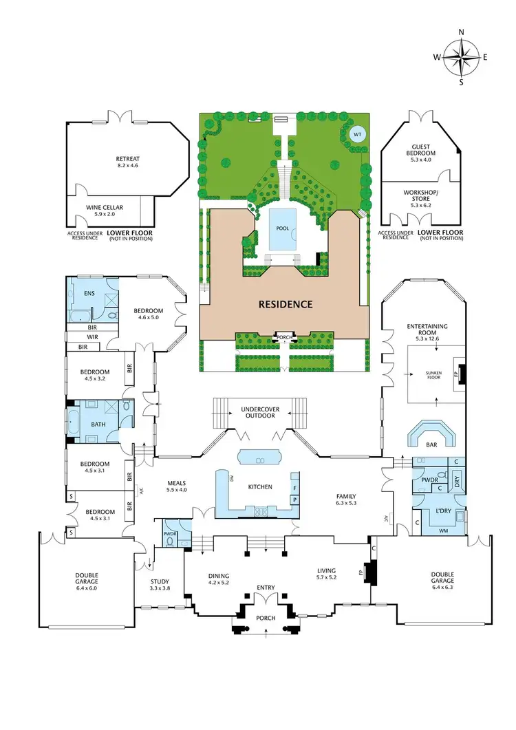Floorplan of Homely house listing, 64 Deep Creek Drive, Doncaster East VIC 3109