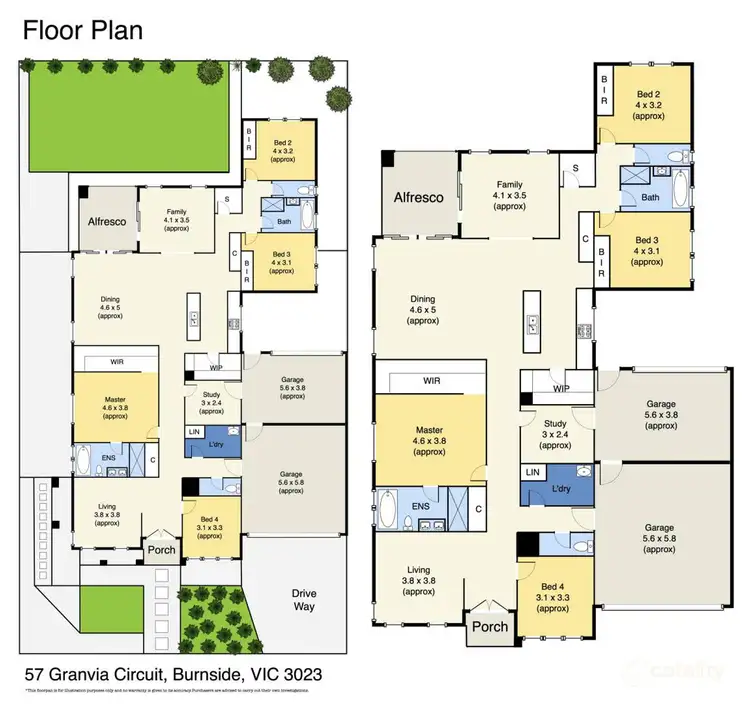 Floorplan of Homely house listing, 57 Granvia Circuit, Burnside VIC 3023
