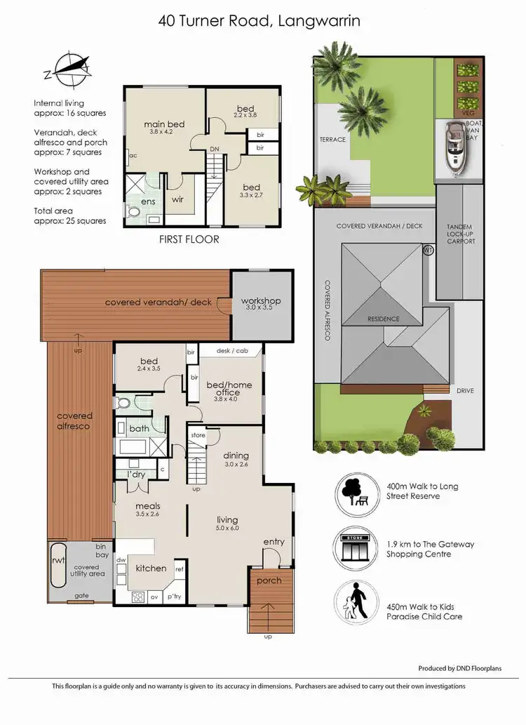 Floorplan of Homely house listing, 40 Turner Road, Langwarrin VIC 3910