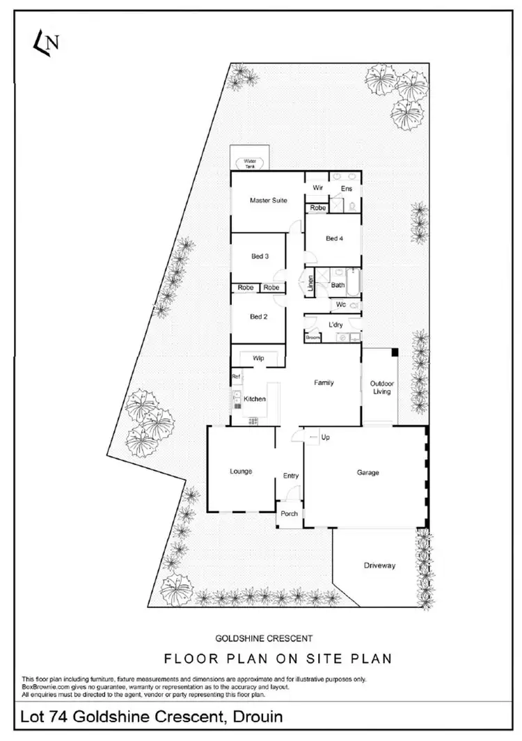 Floorplan of Homely house listing, 3 Goldshine Crescent, Drouin VIC 3818