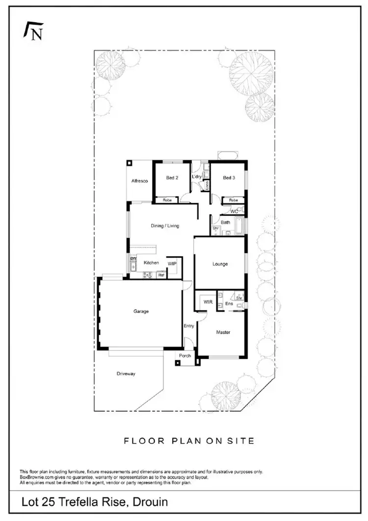 Floorplan of Homely house listing, 28 Trefella Rise, Drouin VIC 3818