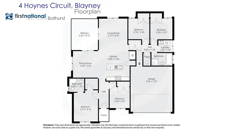 Floorplan of Homely house listing, 4 Hoynes Circuit, Blayney NSW 2799