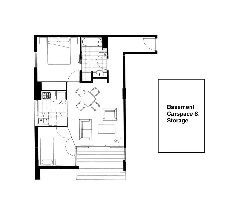 Floorplan of Homely apartment listing, 406/533-555 Mt Alexander Rd, Moonee Ponds VIC 3039