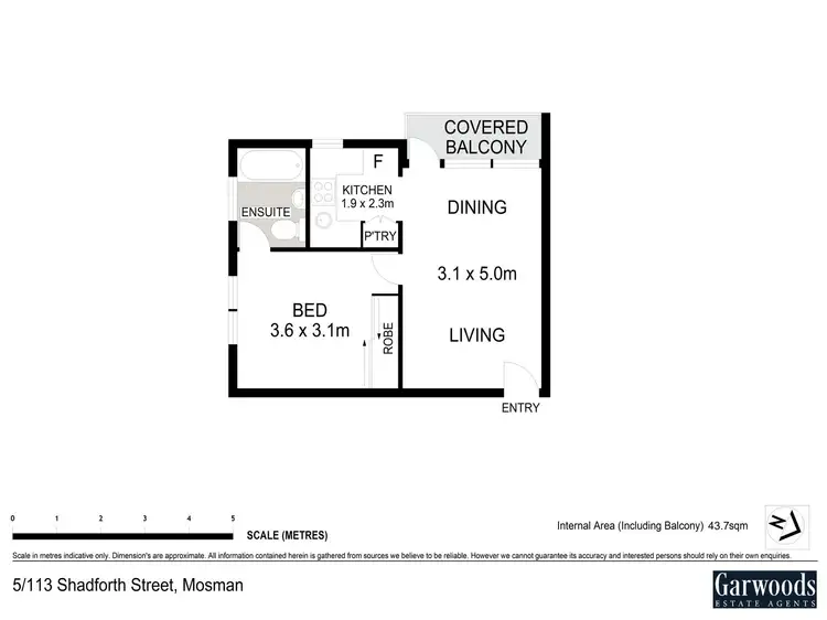 Floorplan of Homely apartment listing, 5/113 Shadforth Street, Mosman NSW 2088