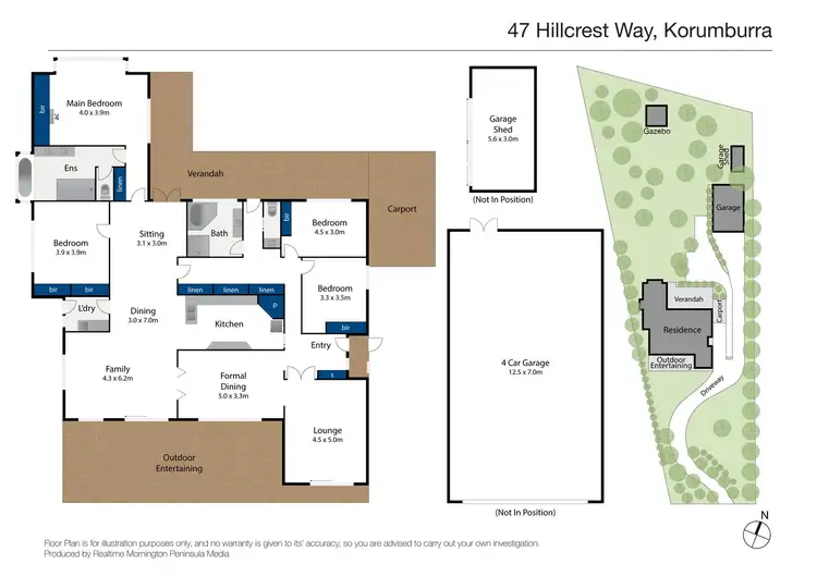 Floorplan of Homely house listing, 47 Hillcrest Way, Korumburra VIC 3950