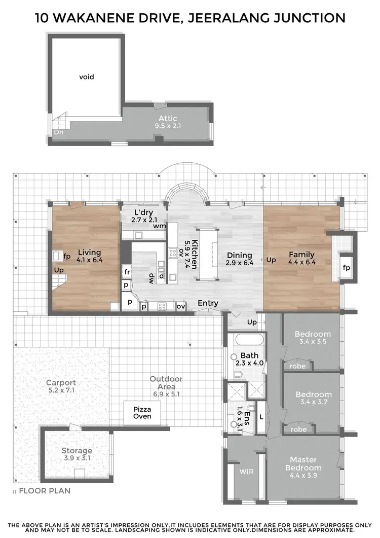 Floorplan of Homely house listing, 10 Wakanene Drive, Jeeralang Junction VIC 3840