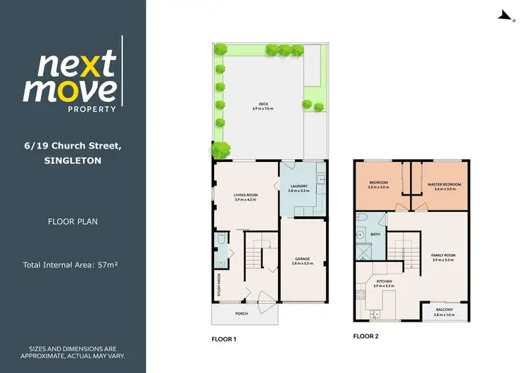Floorplan of Homely house listing, 6/19 Church Street, Singleton NSW 2330