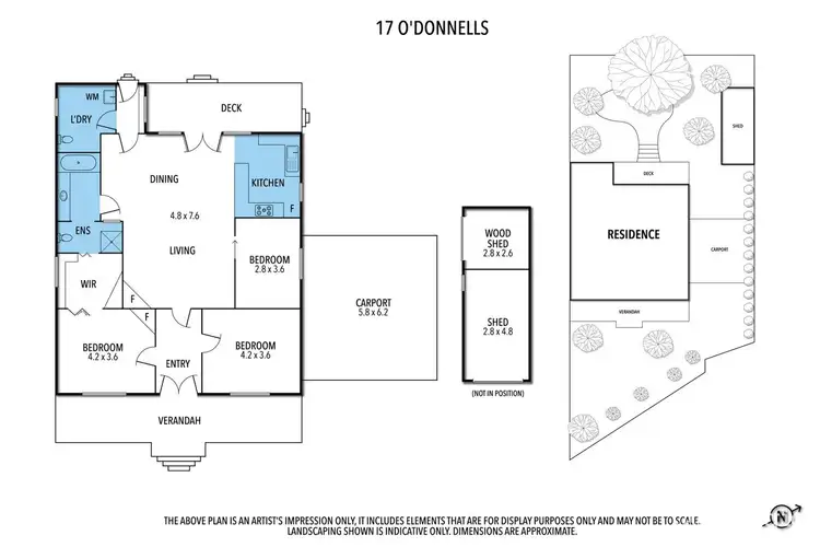 Floorplan of Homely house listing, 17 Odonnell Avenue, Myrtleford VIC 3737