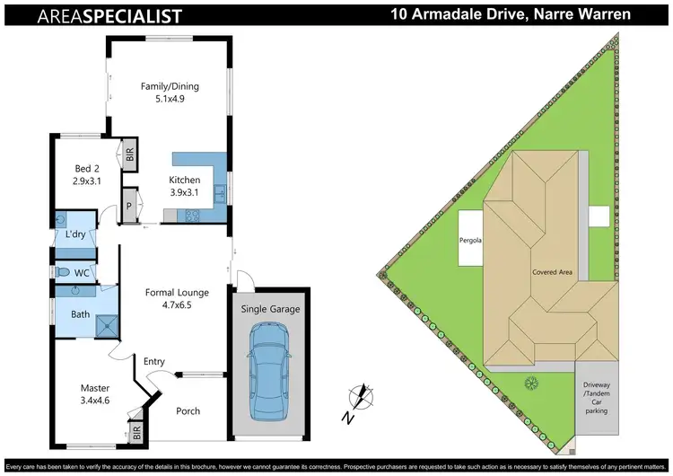 Floorplan of Homely house listing, 10 Armadale Drive, Narre Warren VIC 3805
