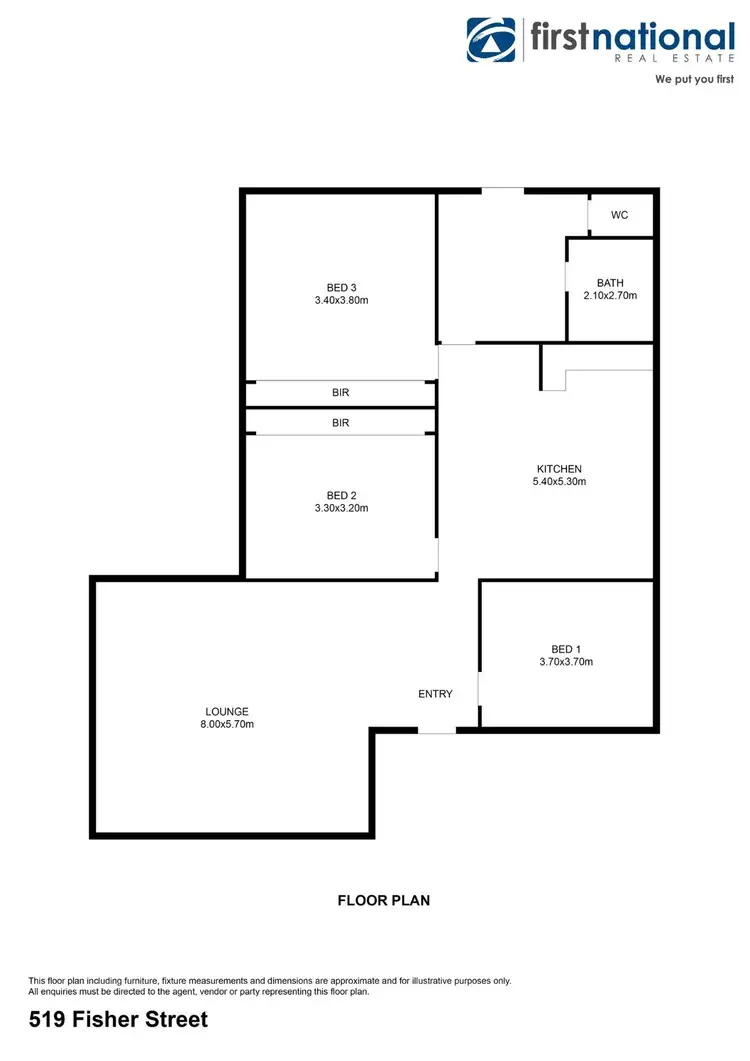 Floorplan of Homely house listing, 519 Fisher Street, Broken Hill NSW 2880