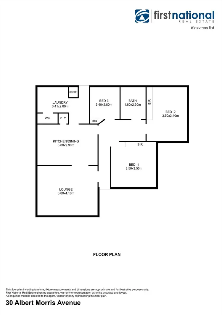 Floorplan of Homely house listing, 30 Albert Morris Avenue, Broken Hill NSW 2880