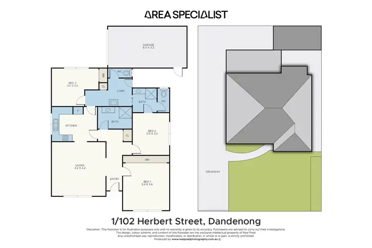 Floorplan of Homely unit listing, 1/102 Herbert Street, Dandenong VIC 3175