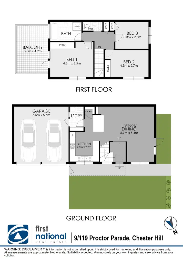Floorplan of Homely townhouse listing, 9/119 Proctor Parade, Chester Hill NSW 2162