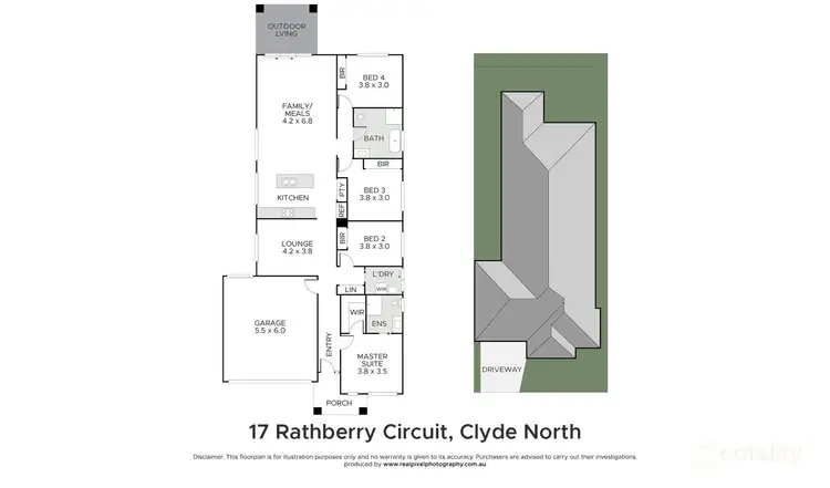 Floorplan of Homely house listing, 17 Rathberry Circuit, Clyde North VIC 3978