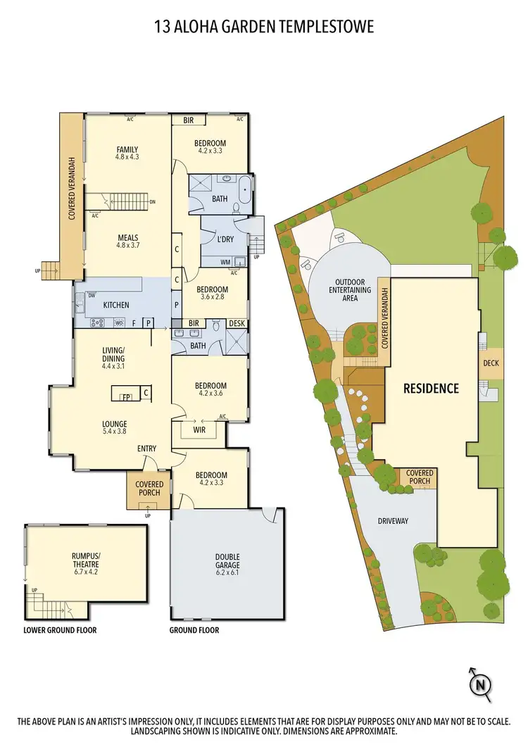 Floorplan of Homely house listing, 13 Aloha Gardens, Templestowe VIC 3106