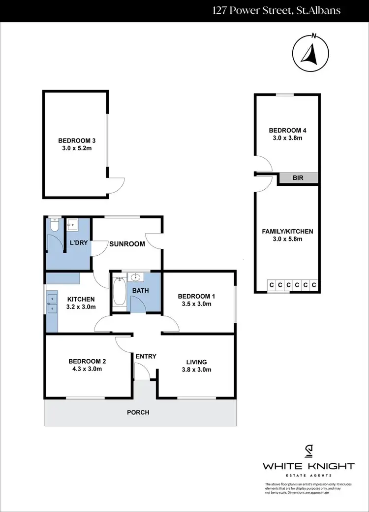 Floorplan of Homely house listing, 127 Power Street, St Albans VIC 3021