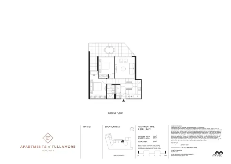Floorplan of Homely apartment listing, G07/65 Stables Circuit, Doncaster VIC 3108