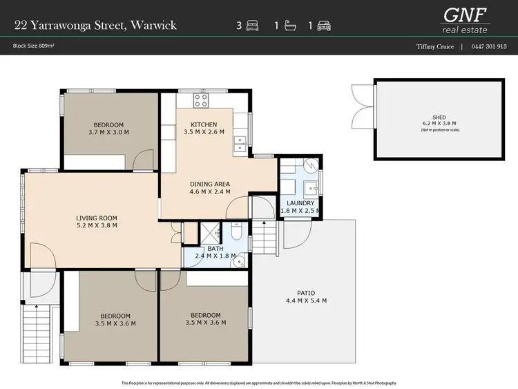 Floorplan of Homely house listing, 22 Yarrawonga Street, Warwick QLD 4370