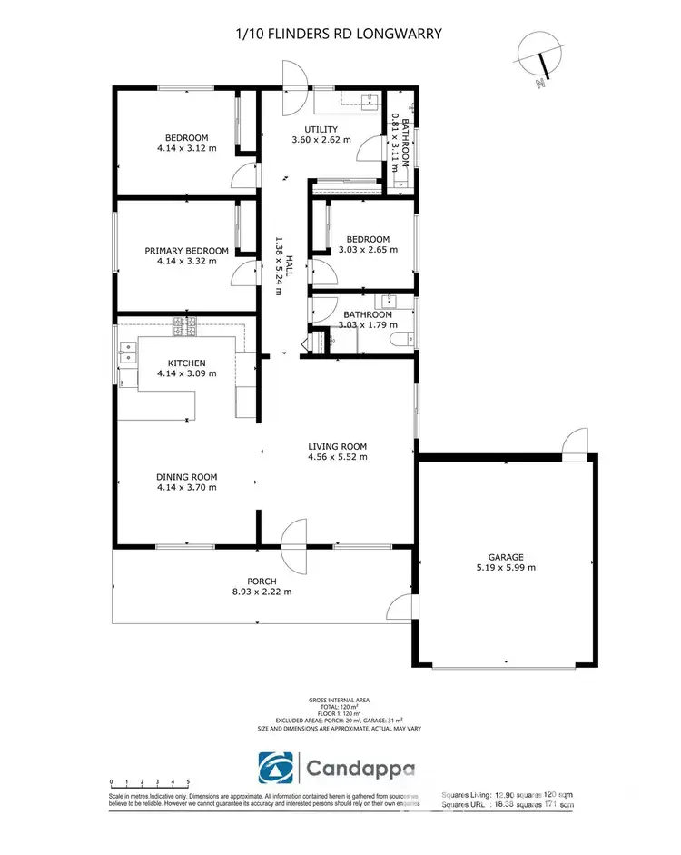 Floorplan of Homely house listing, 1/10 FLINDERS ROAD, Longwarry VIC 3816