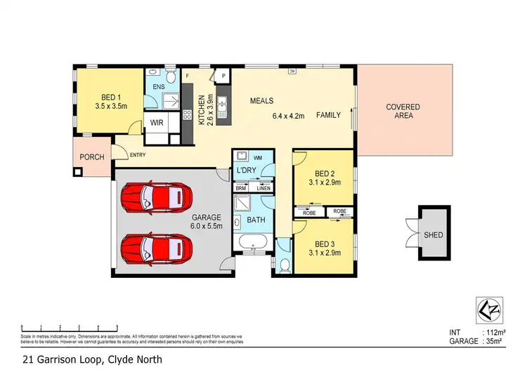 Floorplan of Homely house listing, 21 Garrison Loop, Clyde North VIC 3978