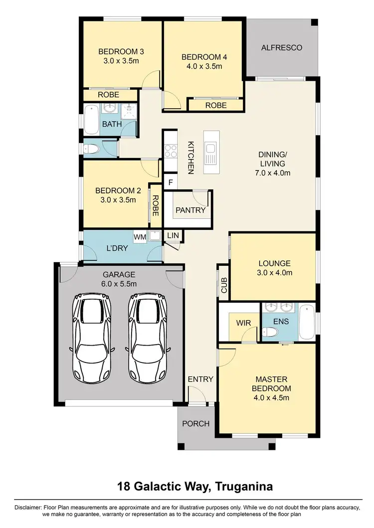 Floorplan of Homely house listing, 18 Galactic Way, Truganina VIC 3029