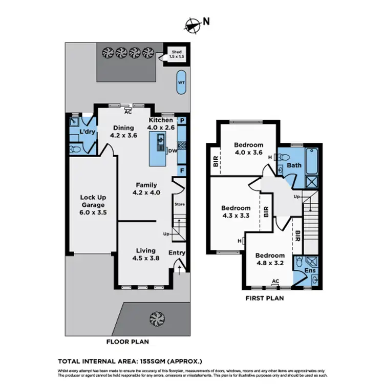 Floorplan of Homely townhouse listing, 32B Castley Crescent, Braybrook VIC 3019