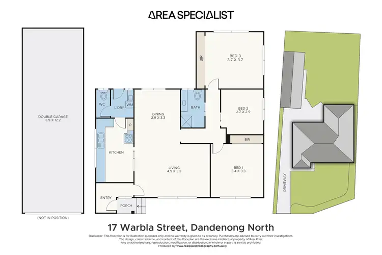 Floorplan of Homely house listing, 17 Warbla Street, Dandenong North VIC 3175