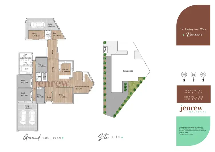 Floorplan of Homely house listing, 14 Ewington Way, Romaine TAS 7320