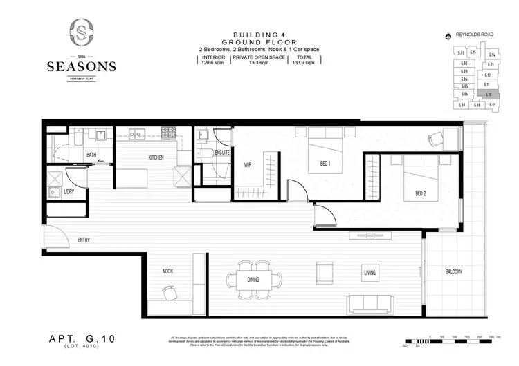 Floorplan of Homely apartment listing, G10/180 Reynolds Road, Doncaster East VIC 3109