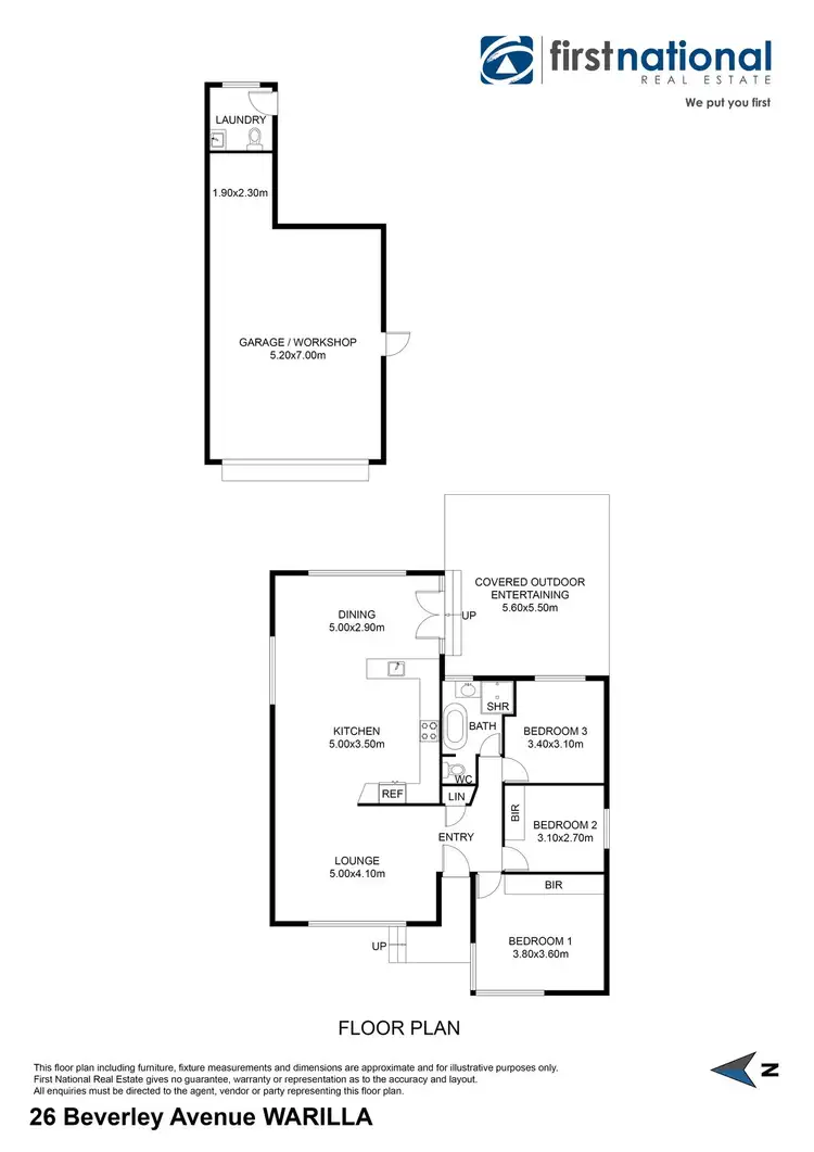 Floorplan of Homely house listing, 26 Beverley Avenue, Warilla NSW 2528