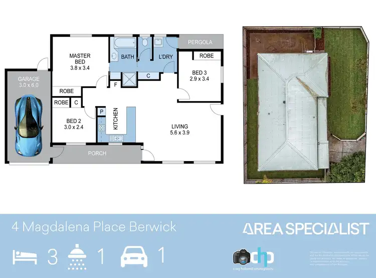 Floorplan of Homely house listing, 4 Magdalena Place, Berwick VIC 3806