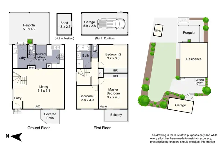 Floorplan of Homely house listing, 47 Tilson Drive, Vermont VIC 3133